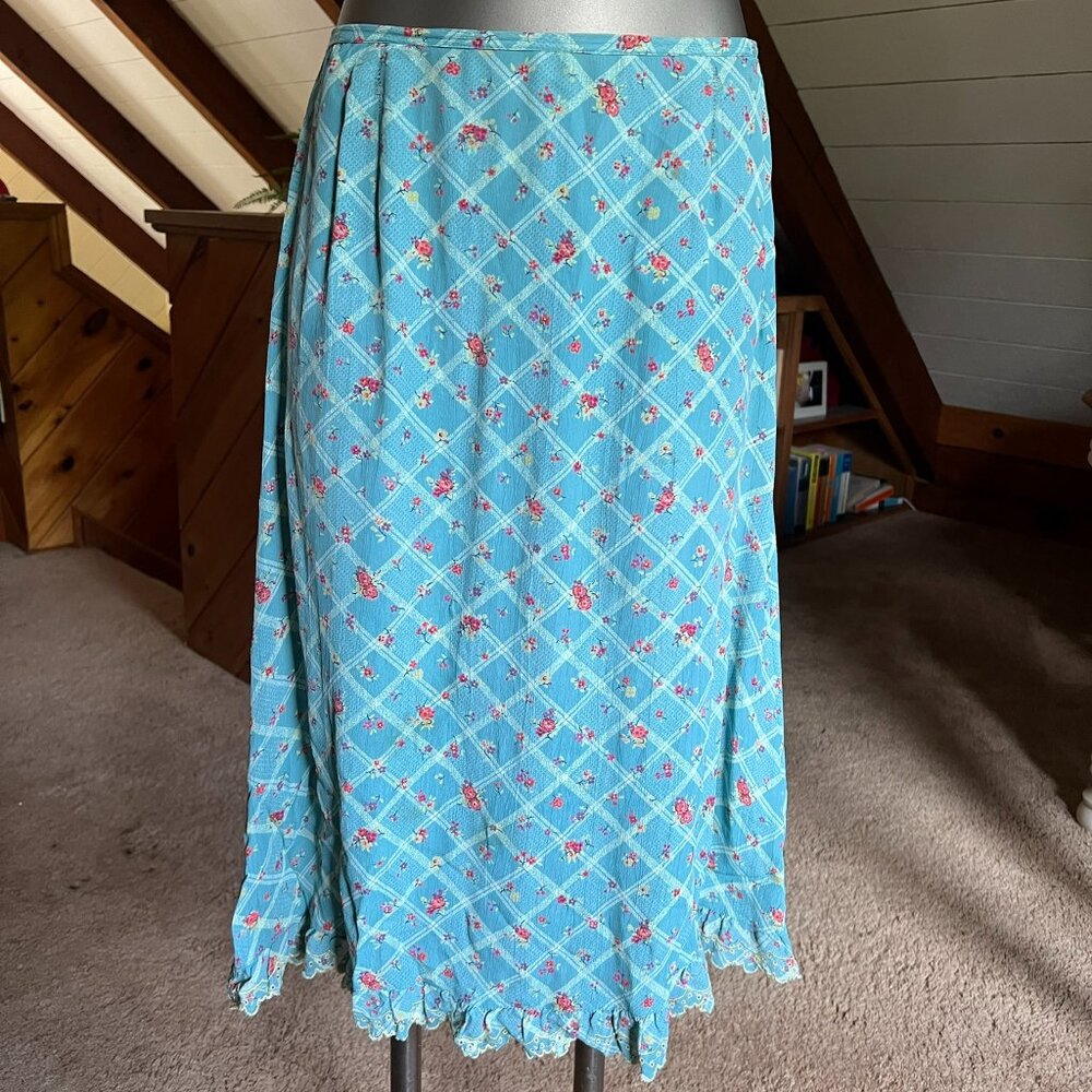 Vintage Turquoise Free People Skirt - Size 7